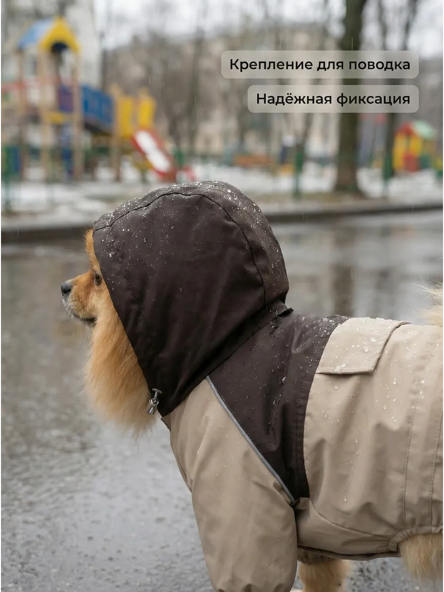 Дождевик для собак мелких пород