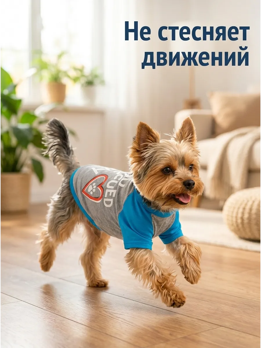 Футболка для собак мелких пород летняя