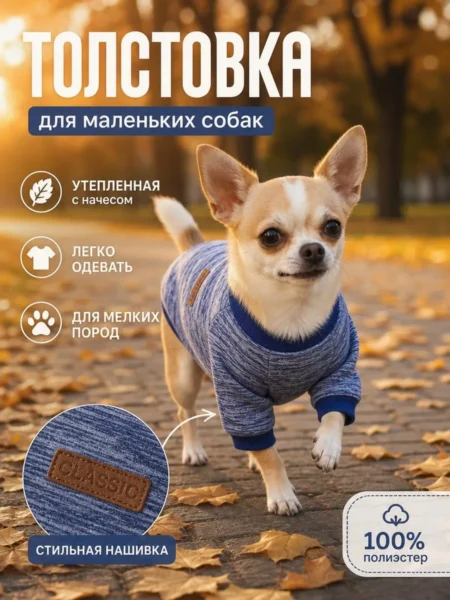 Толстовка для собак мелких пород